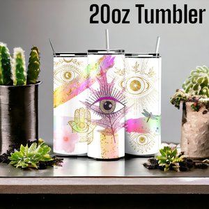 Super Stylish Lucky Eye  Skinny Tumbler 20oz ( 1 Piece )